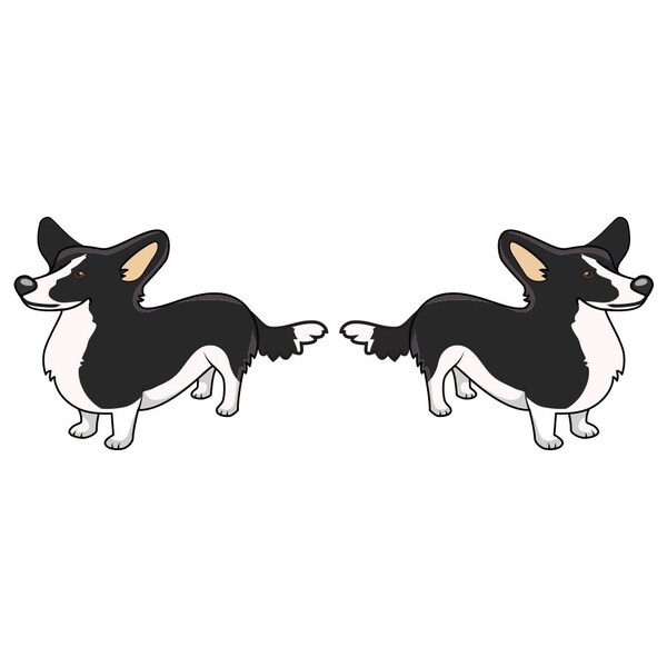 Signmission Cardigan Welsh Corgi Dog Decal, Dog Lover Decor Vinyl Sticker D-18-Cardigan Welsh Corgi - main